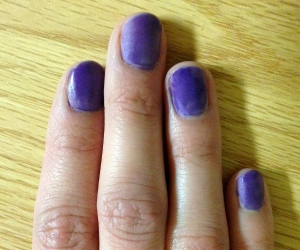 Matte nail polish (shown on Caroline Yabiku).